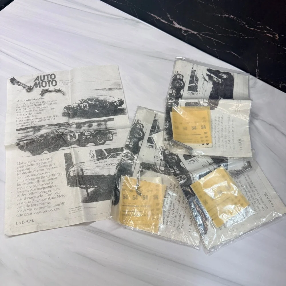 AMR La BAM Ferrari Daytona Solido Transkit Spoiler Decal Set 1974 Le Mans NART